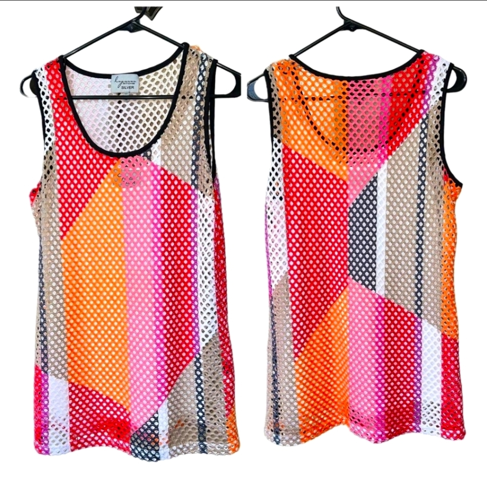 Multi color Mesh Tank Top